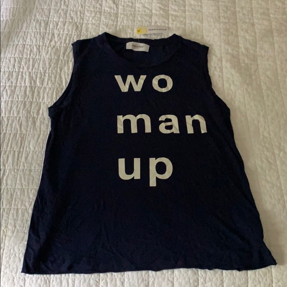 Woman up sleeveless tee